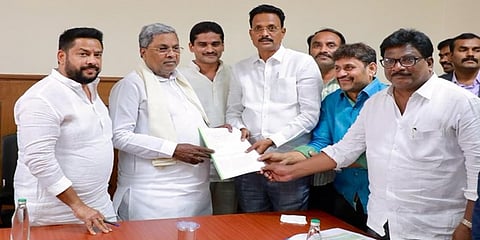 ಶಾಸಕ ತುಕಾರಾಂ ನೇತೃತ್ವದ ನಿಯೋಗದೊಂದಿಗೆ ಸಿಎಂ ಸಿದ್ದರಾಮಯ್ಯ