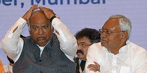 ಮಲ್ಲಿಕಾರ್ಜುನ ಖರ್ಗೆ- ನಿತೀಶ್ ಕುಮಾರ್