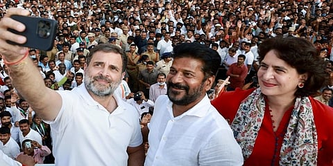 ರಾಹುಲ್ ಗಾಂಧಿ, ರೇವಂತ್ ರೆಡ್ಡಿ