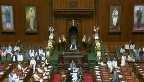 ಸದನದಲ್ಲಿ ಮಾತನಾಡುತ್ತಿರುವ ಸಿಎಂ ಬೊಮ್ಮಾಯಿ