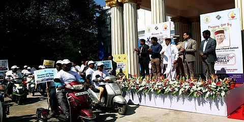 ಮತದಾನ ಜಾಗೃತಿ ಜಾಥಾಕ್ಕೆ ರಾಜ್ಯಪಾಲರಿಂದ ಚಾಲನೆ