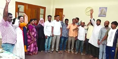 ಶಿವಮೊಗ್ಗ ಕಾಂಗ್ರೆಸ್ ವಾರ್ಡ್ ಅಧ್ಯಕ್ಷರ ಪ್ರತಿಜ್ಞೆ