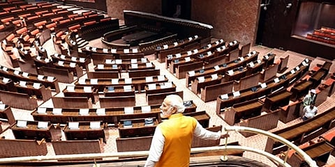 ನೂತನ ಸಂಸತ್ ಕಟ್ಟಡದಲ್ಲಿ ಪ್ರಧಾನಿ ಮೋದಿ