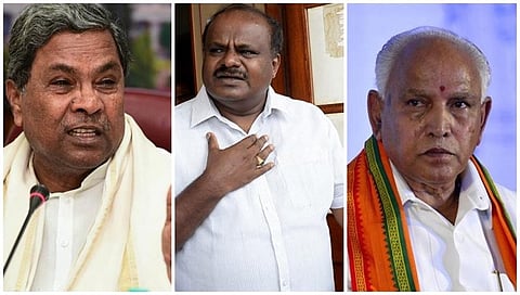 ಸಿದ್ದರಾಮಯ್ಯ, ಎಚ್ ಡಿಕೆ ಮತ್ತು ಯಡಿಯೂರಪ್ಪ