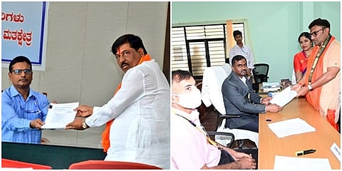 ಮುರುಗೇಶ್ ನಿರಾಣಿ, ಡಾ.ಕೆ. ಸುಧಾಕರ್ ನಾಮಪತ್ರ ಸಲ್ಲಿಕೆ