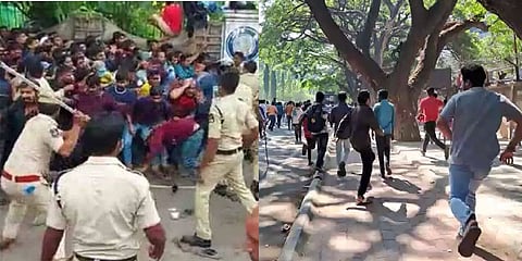 ಚಿನ್ನಸ್ವಾಮಿ ಕ್ರೀಡಾಂಗಣದ ಬಳಿ ಲಾಠಿಚಾರ್ಜ್