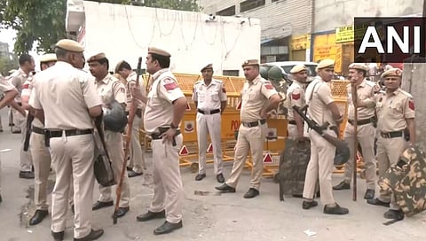 ದೆಹಲಿಯಲ್ಲಿ ಬಿಗಿ ಭದ್ರತೆ ಕೈಗೊಂಡಿರುವುದು.