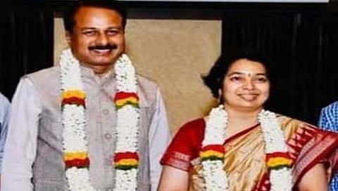ಧ್ರುವ ನಾರಾಯಣ್ ಪತ್ನಿ ವೀಣಾ