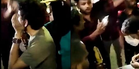 ಸಾಮಾಜಿಕ ಜಾಲತಾಣಗಳಲ್ಲಿ ವೈರಲ್ ಆಗುತ್ತಿರುವ ದೃಶ್ಯದ ಫೋಟೋ.