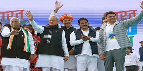 ಖರ್ಗೆ, ಅಶೋಕ್ ಗೆಹ್ಲೋಟ್, ಸಚಿನ್ ಪೈಲಟ್ ಮತ್ತಿತರರು