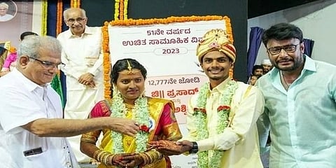 ಸಾಮೂಹಿಕ ವಿವಾಹ ಕಾರ್ಯಕ್ರಮದಲ್ಲಿ ಪಾಲ್ಗೊಂಡ ನಟ ದರ್ಶನ್