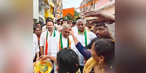 ಕೆ.ಜೆ ಜಾರ್ಜ್ ಮತಯಾಚನೆ