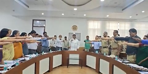 ಸಂವಿಧಾನ ಪ್ರಸ್ತಾವನೆ ಓದಿದ ಸಚಿವ ಹೆಚ್ ಸಿ ಮಹದೇವಪ್ಪ
