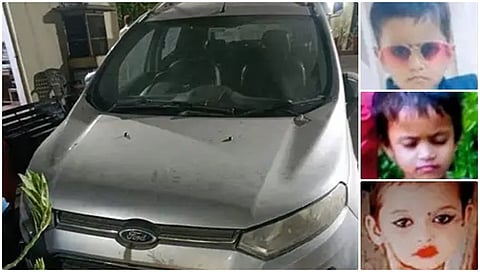 ಕಾರಿನೊಳಗೆ ಸಿಲುಕಿ ಮೂರು ಮಕ್ಕಳ ಸಾವು