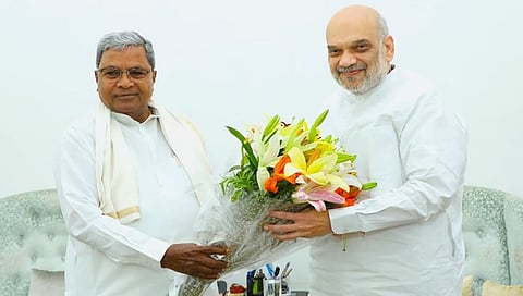 ಸಿದ್ದರಾಮಯ್ಯ- ಅಮಿತ್ ಶಾ ಭೇಟಿ