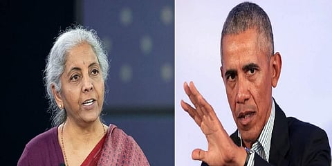 ನಿರ್ಮಲಾ ಸೀತಾರಾಮನ್ - ಒಬಾಮಾ