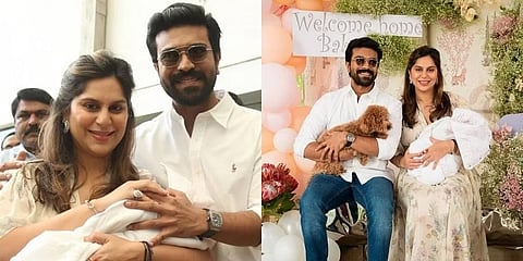 ಮಗಳೊಂದಿಗೆ ರಾಮ್ ಚರಣ್ ದಂಪತಿ