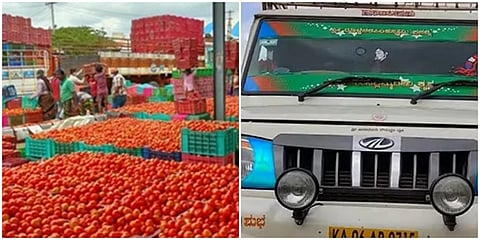 ಕಳ್ಳತನವಾದ ಟೊಮೆಟೊ ಸಾಗಿಸುತ್ತಿದ್ದ ಜೀಪ್