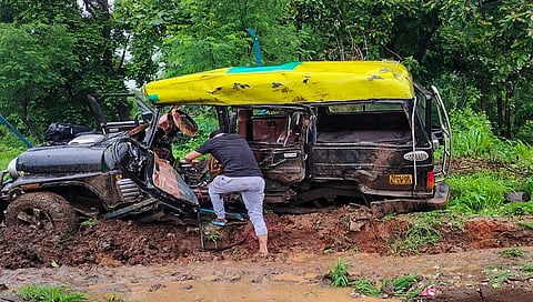 ಅಪಘಾತದ ದೃಶ್ಯ