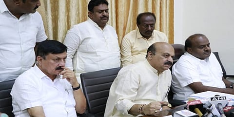 ಮಾಜಿ ಸಿಎಂ ಬಸವರಾಜ್ ಬೊಮ್ಮಾಯಿ-ಹೆಚ್ ಡಿ ಕುಮಾರಸ್ವಾಮಿ
