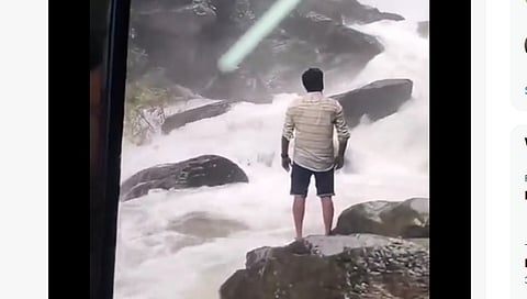 ಜಲಪಾತದಲ್ಲಿ ಜಾರಿಬಿದ್ದ ಶರತ್