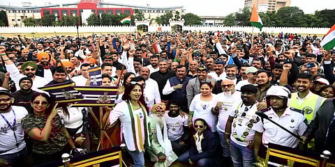 ಬೈಕ್ ಜಾಥಾ ಚಾಲನೆ ಸಮಾರಂಭದ ಚಿತ್ರ