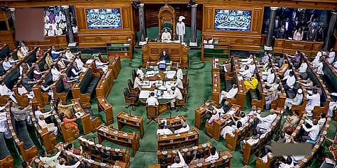 ಸಂಸತ್ತಿನ ಮುಂಗಾರು ಅಧಿವೇಶನದ ವೇಳೆ ಕಂಡುಬಂದ ಲೋಕಸಭೆಯ ನೋಟ