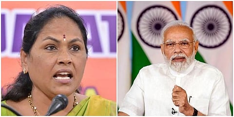 ಶೋಭಾ ಕರಂದ್ಲಾಜೆ-ಪ್ರಧಾನಿ ನರೇಂದ್ರ ಮೋದಿ(ಸಂಗ್ರಹ ಚಿತ್ರ)