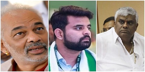 ಎ ಮಂಜು, ಪ್ರಜ್ವಲ್ ರೇವಣ್ಣ, ಹೆಚ್ ಡಿ ರೇವಣ್ಣ(ಸಂಗ್ರಹ ಚಿತ್ರ)