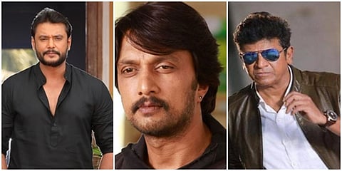 ನಟರಾದ ದರ್ಶನ್, ಕಿಚ್ಚ ಸುದೀಪ್ ಮತ್ತು ಶಿವರಾಜ್ ಕುಮಾರ್
