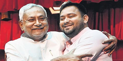ಬಿಹಾರ ಸಿಎಂ ನಿತೀಶ್ ಕುಮಾರ್- ಡಿಸಿಎಂ ತೇಜಸ್ವಿ ಯಾದವ್