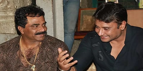 ರಾಕ್ ಲೈನ್ ವೆಂಕಟೇಶ್-ದರ್ಶನ್ ತೂಗುದೀಪ(ಸಂಗ್ರಹ ಚಿತ್ರ)