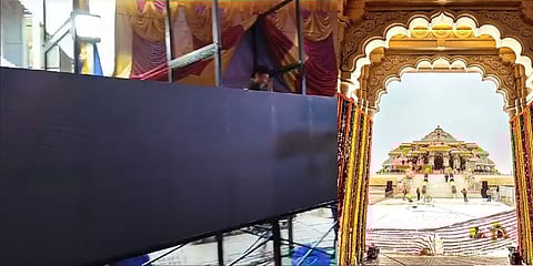 ರಾಮಮಂದಿರ ಉದ್ಘಾಟನೆ ಕಾರ್ಯಕ್ರಮದ ನೇರ ಪ್ರಸಾರಕ್ಕೆ ಸಿದ್ಧತೆ
