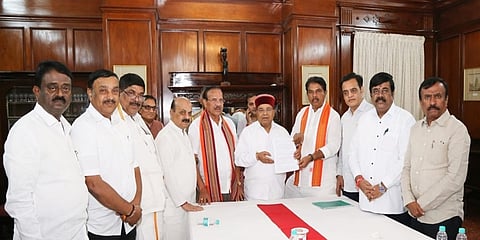 ರಾಜ್ಯಪಾಲರನ್ನು ಭೇಟಿಯಾದ ಬಿಜೆಪಿ ನಿಯೋಗ