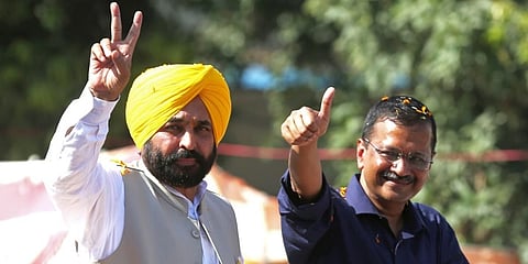 ಕೇಜ್ರಿವಾಲ್, ಭಗವಂತ್ ಮಾನ್