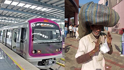 ರೈತನನ್ನು ಒಳಗೆ ಬಿಡದ ಮೆಟ್ರೋ ಸಿಬ್ಬಂದಿ
