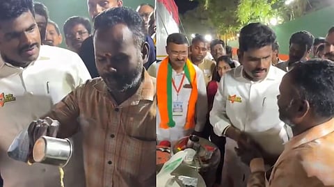 ಟೀ ಕುಡಿದ ಅಣ್ಣಾಮಲೈ