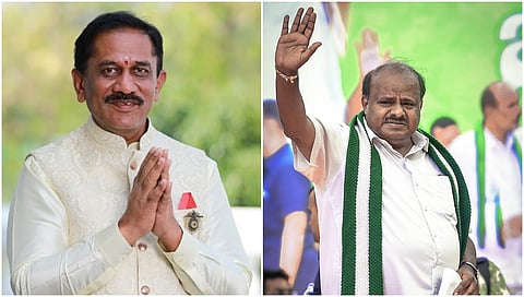 ರಮೇಶ್ ಬಂಡಿಸಿದ್ದೇಗೌಡ ಮತ್ತು ಕುಮಾರಸ್ವಾಮಿ