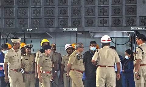 ಸ್ಫೋಟ ನಂತರ ಪೊಲೀಸರಿಂದ ತನಿಖೆ