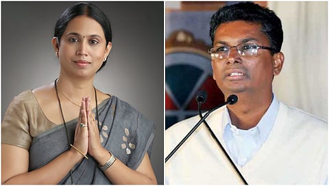 ಲಕ್ಷ್ನಿ ಹೆಬ್ಬಾಳ್ಕರ್ ಮತ್ತು ಸತೀಶ್ ಜಾರಕಿಹೊಳಿ