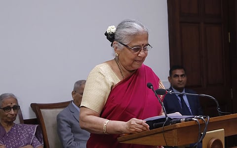 ರಾಜ್ಯಸಭೆ ಸದಸ್ಯೆಯಾಗಿ ಪ್ರಮಾಣವಚನ ಸ್ವೀಕರಿಸಿದ ಶ್ರೀಮತಿ ಸುಧಾಮೂರ್ತಿ 