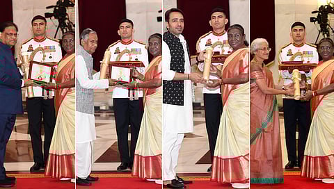 ಭಾರತ ರತ್ನ ಪ್ರಶಸ್ತಿ ಪ್ರದಾನ ಮಾಡಿದ ರಾಷ್ಟ್ರಪತಿ ದ್ರೌಪದಿ ಮುರ್ಮು