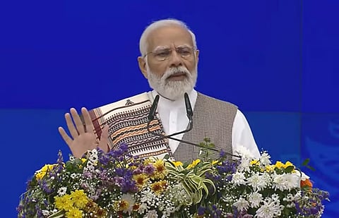 ಅಹಮದಾಬಾದ್ ನಲ್ಲಿ ಪ್ರಧಾನಿ ಮೋದಿ.