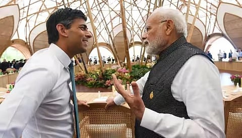 ಬ್ರಿಟನ್ ಪ್ರಧಾನಿ ರಿಷಿ ಸುನಕ್-ಪ್ರಧಾನಿ ಮೋದಿ