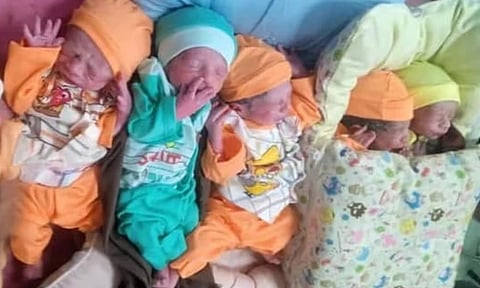 Woman Gives Birth To 6 Babies