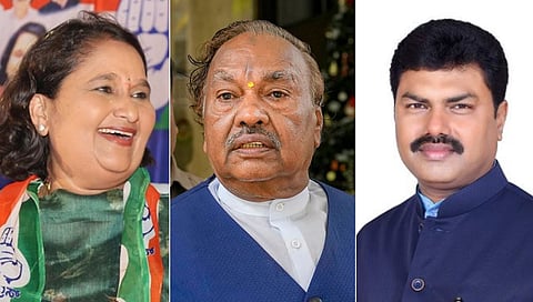 ಗೀತಾ ಶಿವರಾಜಕುಮಾರ್, ಕೆ.ಎಸ್.ಈಶ್ವರಪ್ಪ, ಬಿ.ವೈ.ರಾಘವೇಂದ್ರ