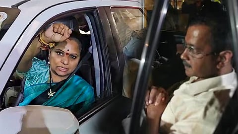 Delhi CM Kejriwal-K Kavitha