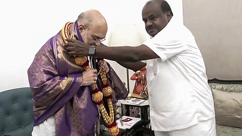 ಅಮಿತ್ ಶಾ- ಕುಮಾರಸ್ವಾಮಿ