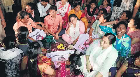ಕಾಂಗ್ರೆಸ್‌ ಕಾರ್ಯಕರ್ತರ ಪ್ರತಿಭಟನೆ