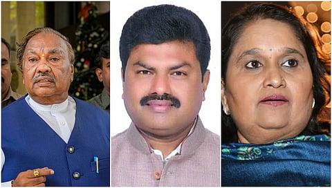 ಈಶ್ವರಪ್ಪ, ರಾಘವೇಂದ್ರ ಮತ್ತು ಗೀತಾ 